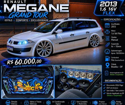RENAULT MEGANE 1.6 DYNAMIQUE GRAND TOUR 16V FLEX 4P MANUAL